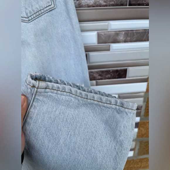 JEAN ATELIER Flip Fold-over High-rised Straight-leg Jeans 28 - Picture 11 of 16